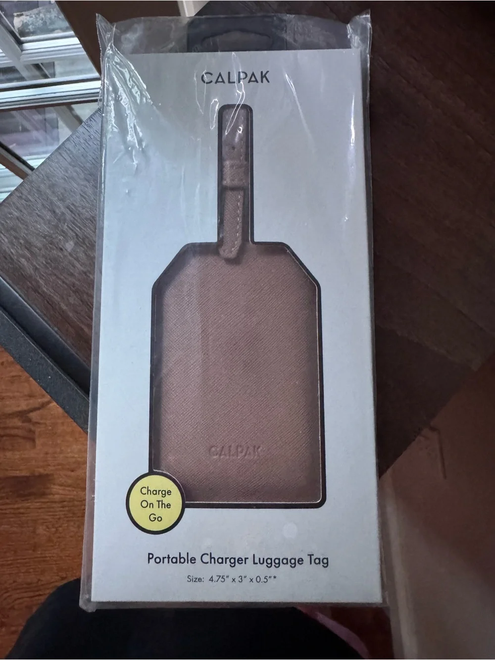 CALPAK portable Caramel Leather Luggage Power Bank Phone Charger
